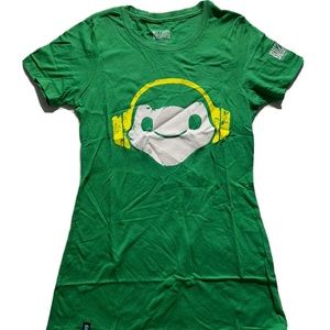 Women's J!NX Lucio Green Overwatch T-Shirt Size Small